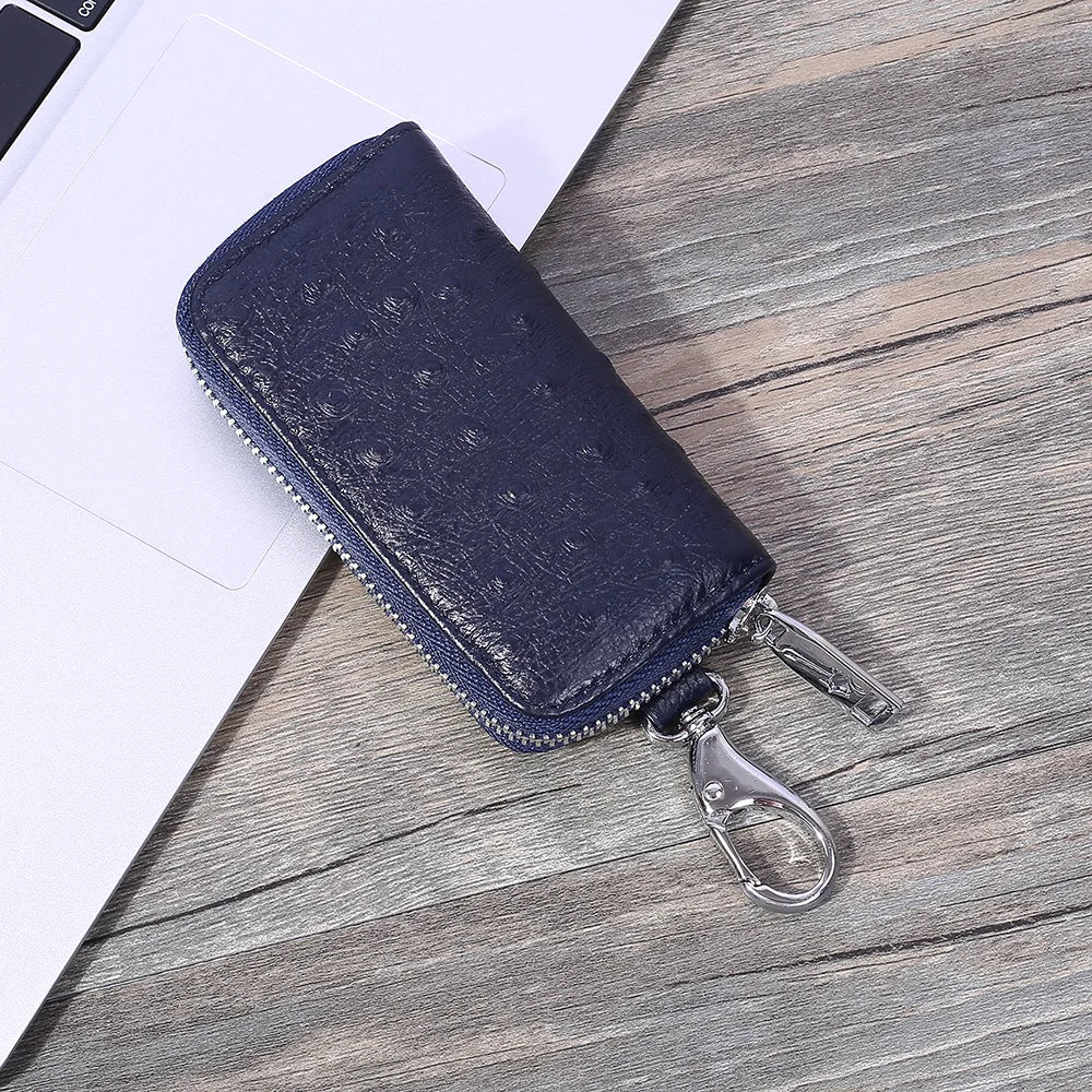Leather Key Organizer Keychain Wallet for Men Multifunctional Car Key Holder
