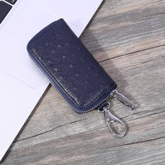Leather Key Organizer Keychain Wallet for Men Multifunctional Car Key Holder