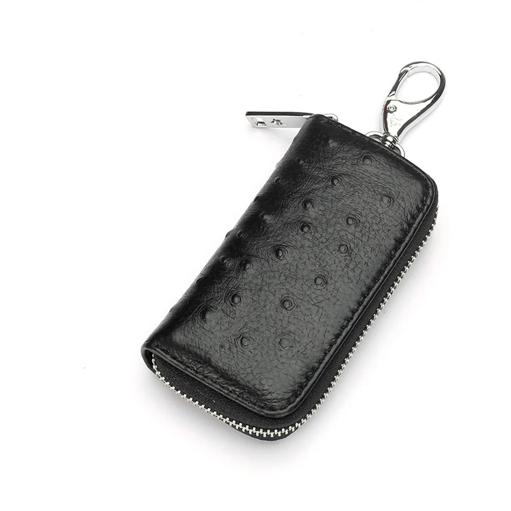 Leather Key Organizer Keychain Wallet for Men Multifunctional Car Key Holder