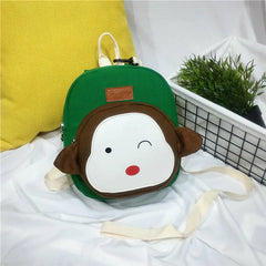 Kids Bag Cute Animal Canvas Toddler Bag Child Backpack Schoolbag