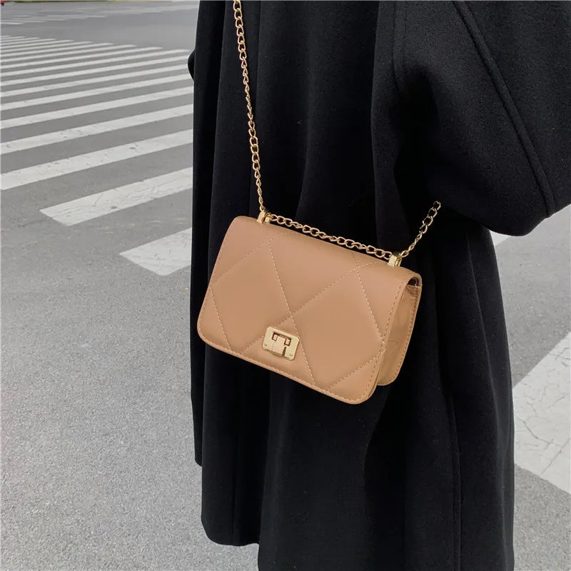 Korea Style Shoulder Bag Chain Strap Crossbody Bags For Women