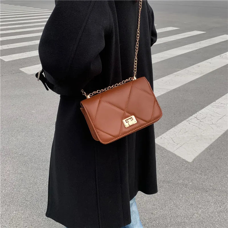 Korea Style Shoulder Bag Chain Strap Crossbody Bags For Women