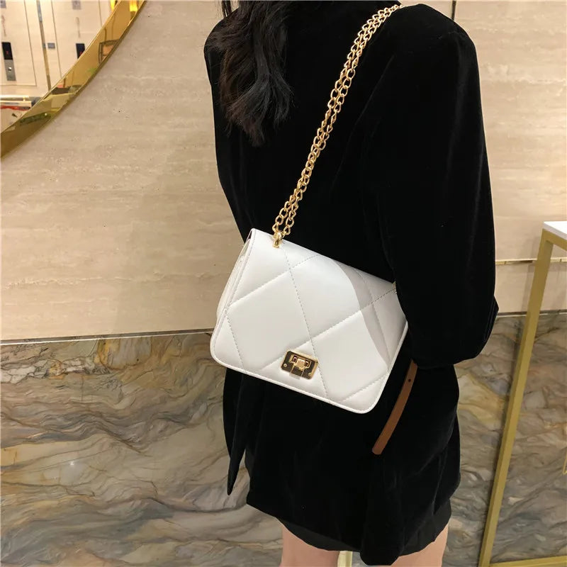Korea Style Shoulder Bag Chain Strap Crossbody Bags For Women