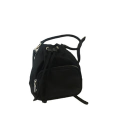 Retro Single Shoulder Canvas Bag Drawstring Closure Women's Bag
