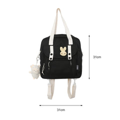 Large Capacity Backpack for Teen Girls, Nylon Shoulder School Travel Bag