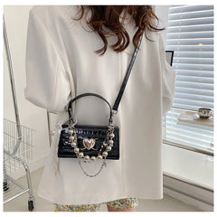 Small Square Bag Girl Crossbody Chain Handheld One Shoulder