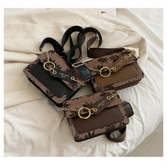 Maple Leaf One Shoulder Crossbody Handbag