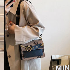 Maple Leaf One Shoulder Crossbody Handbag
