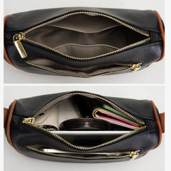Vintage Leather Sling Handbag Lady Tote Shoulder Crossbody Bag