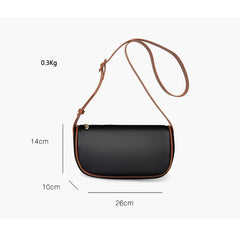 Vintage Leather Sling Handbag Lady Tote Shoulder Crossbody Bag