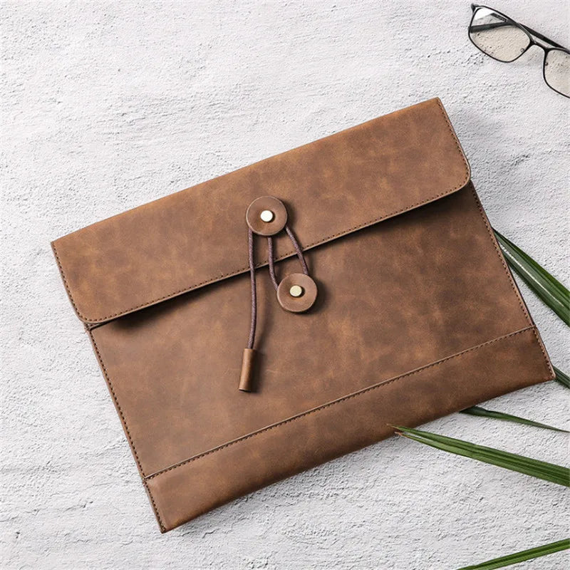 Men's Retro Business Briefcase File Bag W3-012