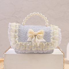 Girls Princess Baby Bag Crossbody Linen Tote Hand Bag