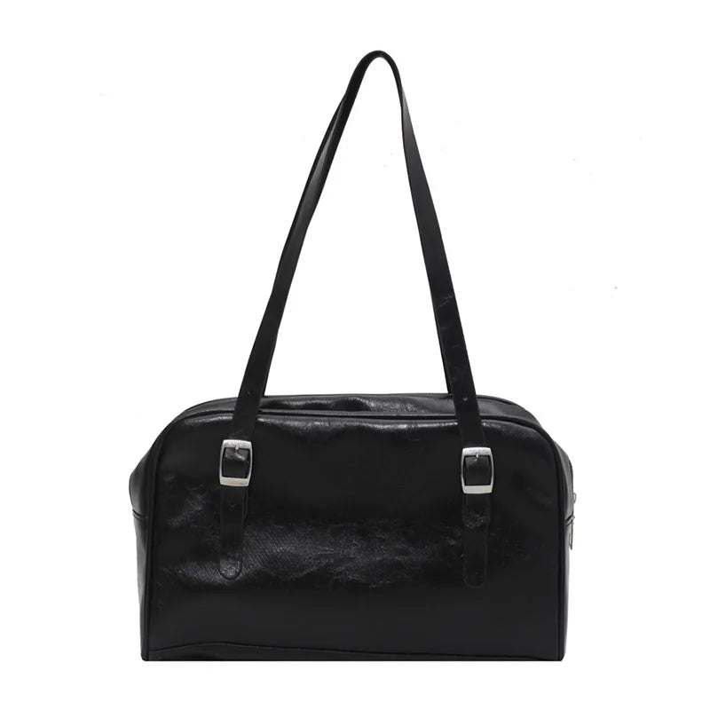 Large Capacity Travel Bags Luggage PU Leather Bag Retro Shoulder Bags