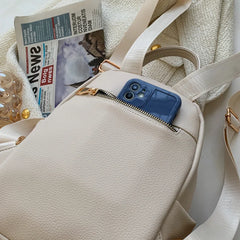 Soft Leather Women's Backpack Travel Bag