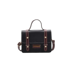 Women's Leather Shoulder Bag - Personalized Portable Square Bag