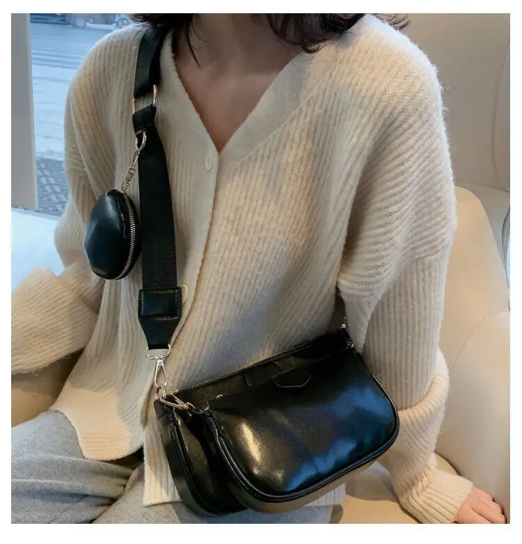 Women's PU Shoulder Messenger Bag