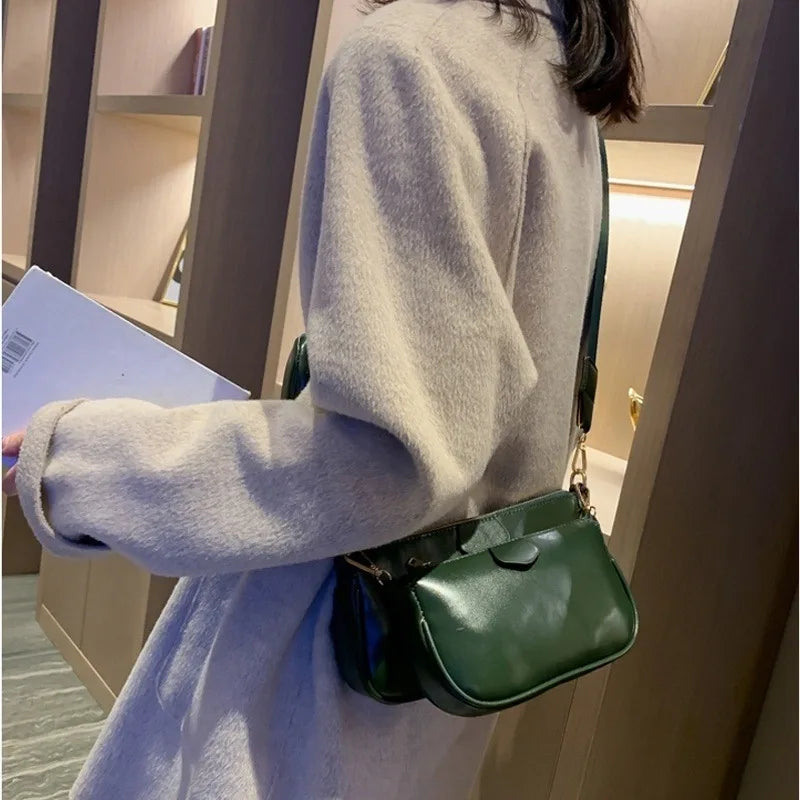 Women's PU Shoulder Messenger Bag