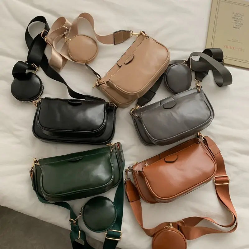 Women's PU Shoulder Messenger Bag