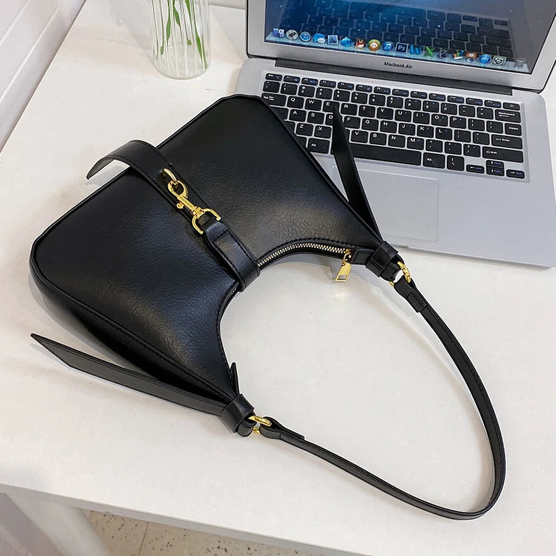 Vintage Hobo Crossbody Bag for Women Leather