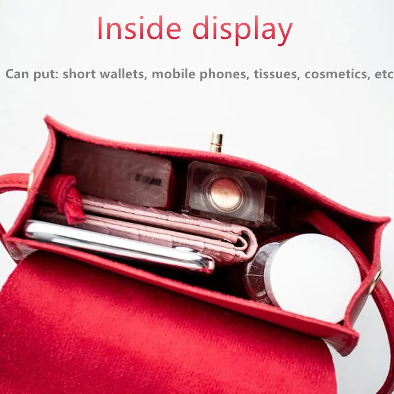 Women's Small Square Handbag PU Leather