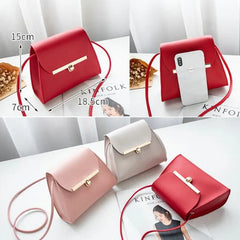 Women's Small Square Bag PU Leather Handbag