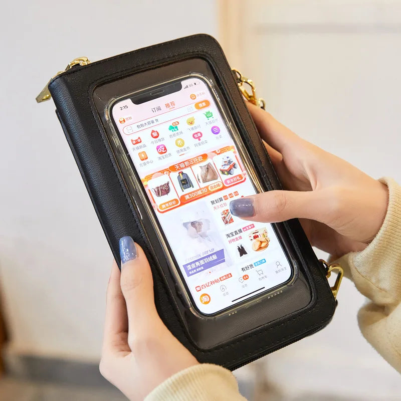 Women's Large Capacity Shoulder Wallet Phone Bag