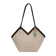 Women's PU Large Capacity Tote Bag - Shoulder Messenger Handbag