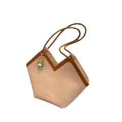 Women's PU Large Capacity Tote Bag - Shoulder Messenger Handbag