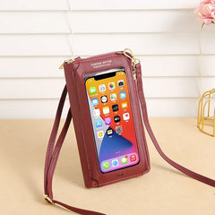 Women's Touch Screen Mobile Phone Bag Anti-theft Crossbody Purse
