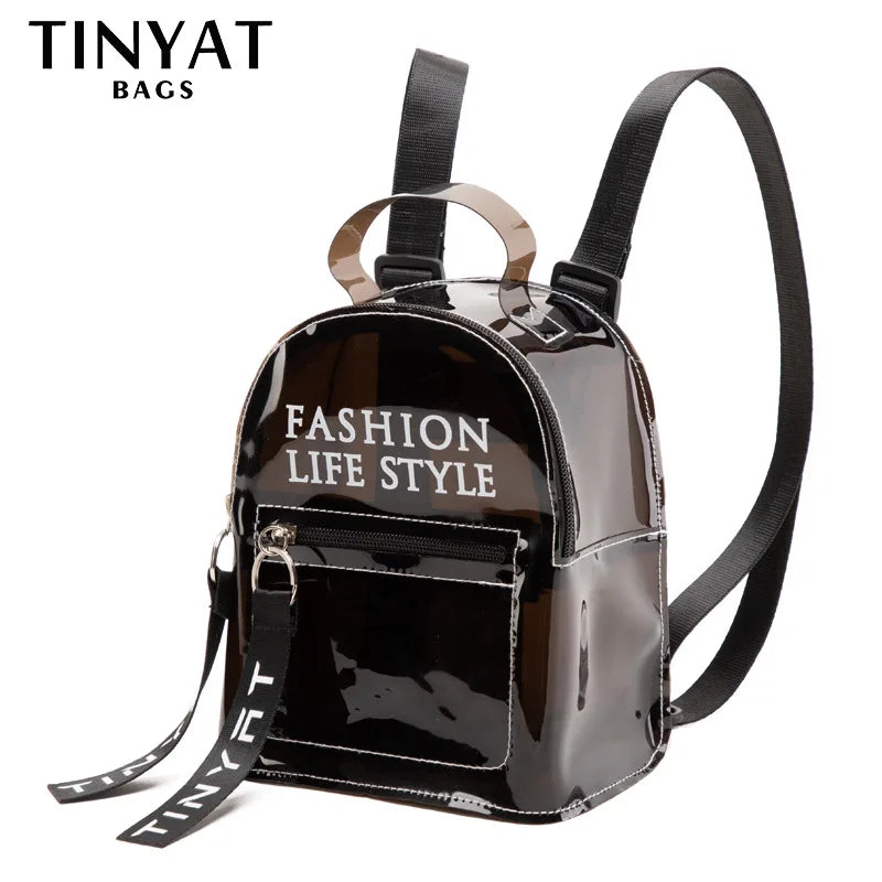 Girls Transparent Water Repellent Jelly Small Bag