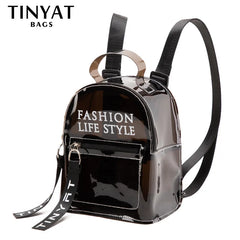 Girls Transparent Water Repellent Jelly Small Bag