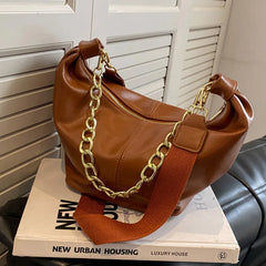Large Chain Shoulder Bag Western Style Handbag