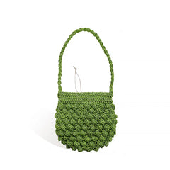 Large Capacity Hollow Out One Shoulder Tote Bucket Bag