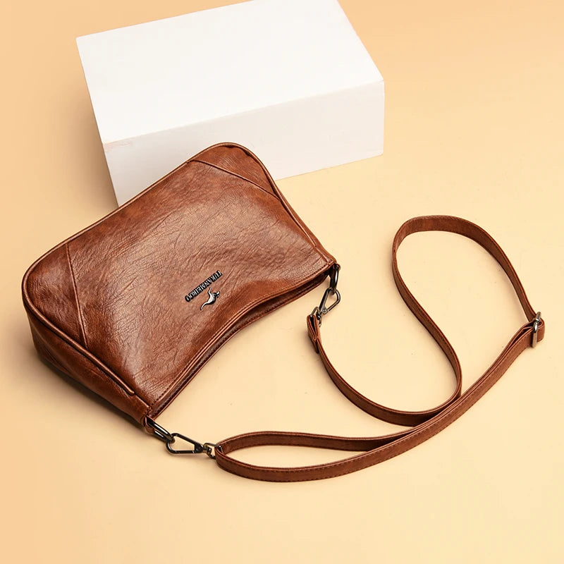 Retro PU Shoulder Bag Women Summer Crossbody Bag
