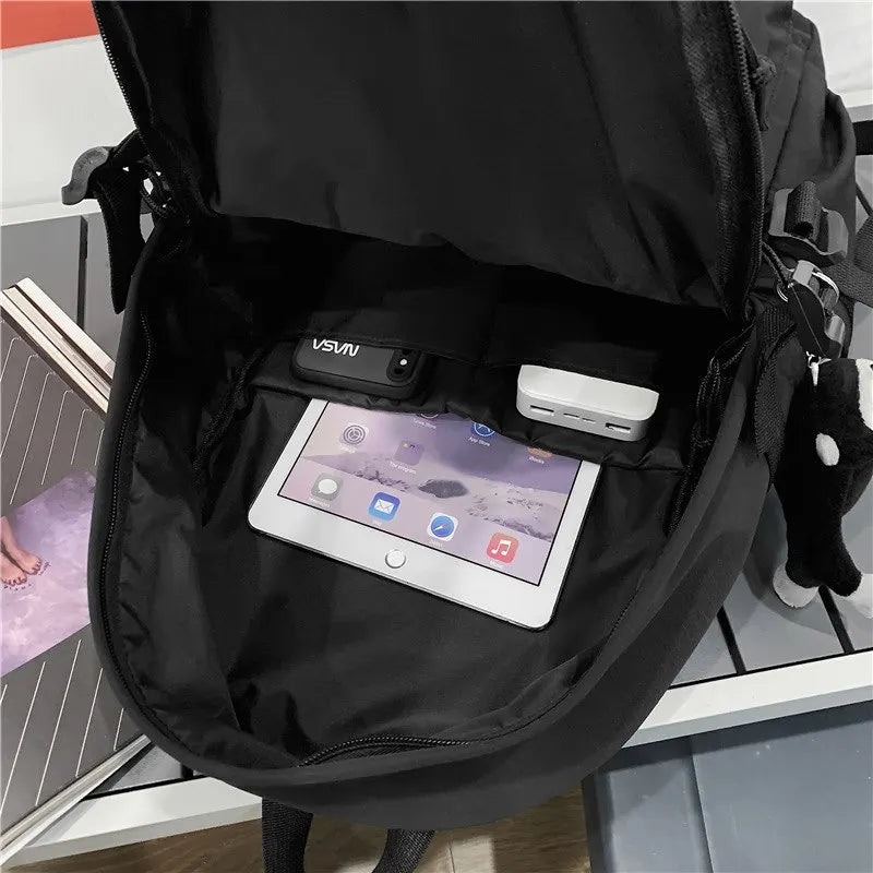 Large Capacity Waterproof Nylon Backpack Men Women Travel Bag