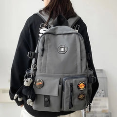 Large Capacity Waterproof Nylon Backpack Men Women Travel Bag