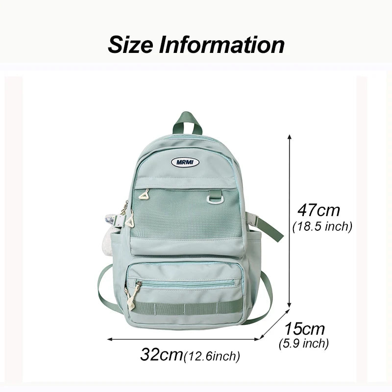 Large Capacity Women Backpack Multi-pocket Travel Bag for Teenage Girls Male