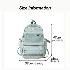 Large Capacity Women Backpack Multi-pocket Travel Bag for Teenage Girls Male