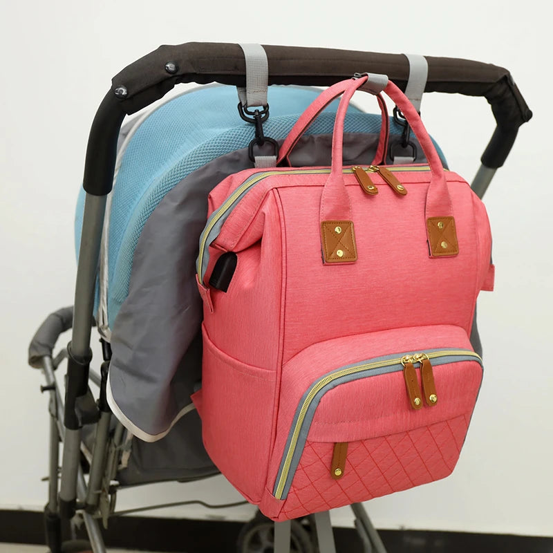 Waterproof Mummy Bag Diaper Backpack Baby Care Mom Maternity Bag