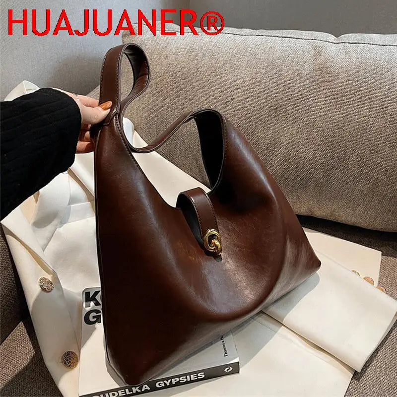 Large Capacity Women's Shoulder Bag Vintage Handbag