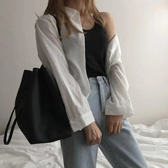 Large Capacity Vintage PU Women's Bag Messenger Tote Handbag