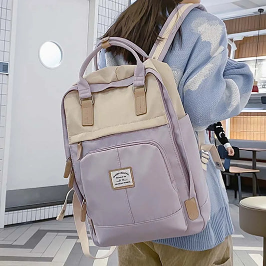 Large Capacity Female College Student Schoolbag Teenage Girl Travel Backpack