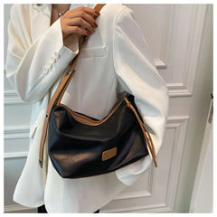 Large-capacity Shoulder Bags Solid Underarm Handbags Retro Bags