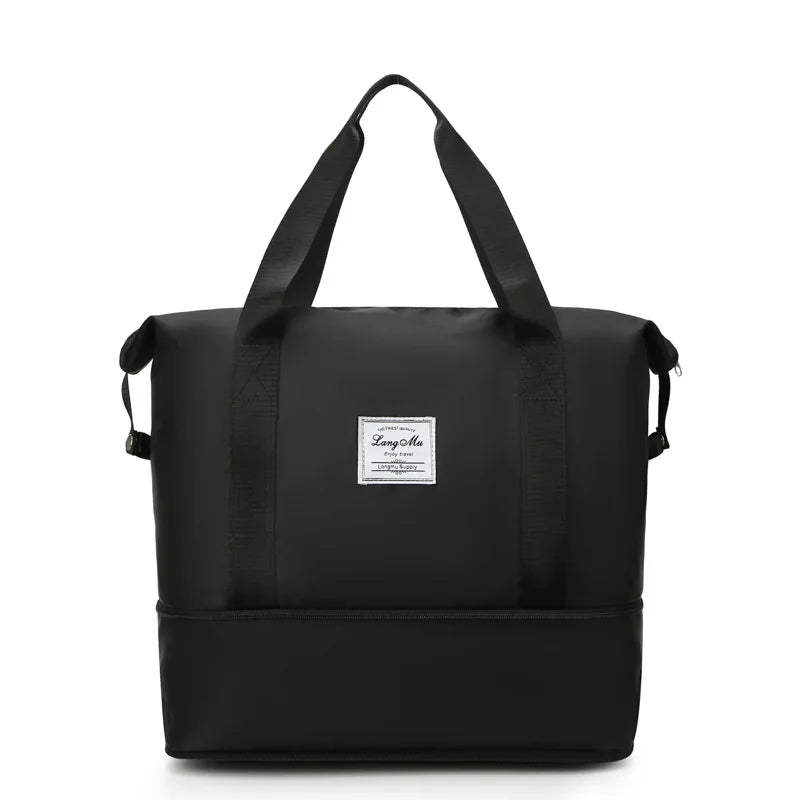 Large-capacity Female Portable Folding Bag Waterproof Duffel Bag