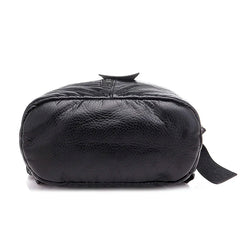 Leather Backpack Mochila Women Big Zipper Backpack Student Bag