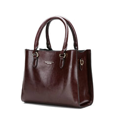 Casual Leather Handbag for Women - Large Messenger Bag