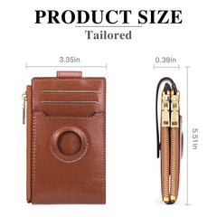 Leather Women's Clip AirTag Tracker Multifunctional