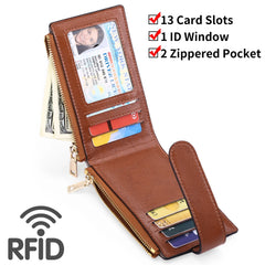 Leather Women's Clip AirTag Tracker Multifunctional