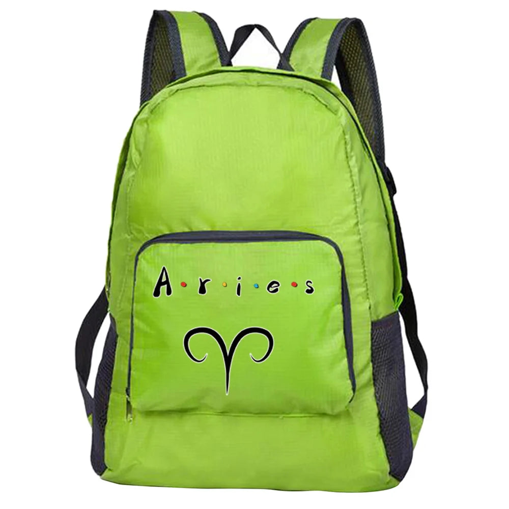 Portable Foldable Outdoor Backpack Constellation Print