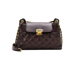 Lingge Embroidery Handbag Women's Shoulder Messenger Bag